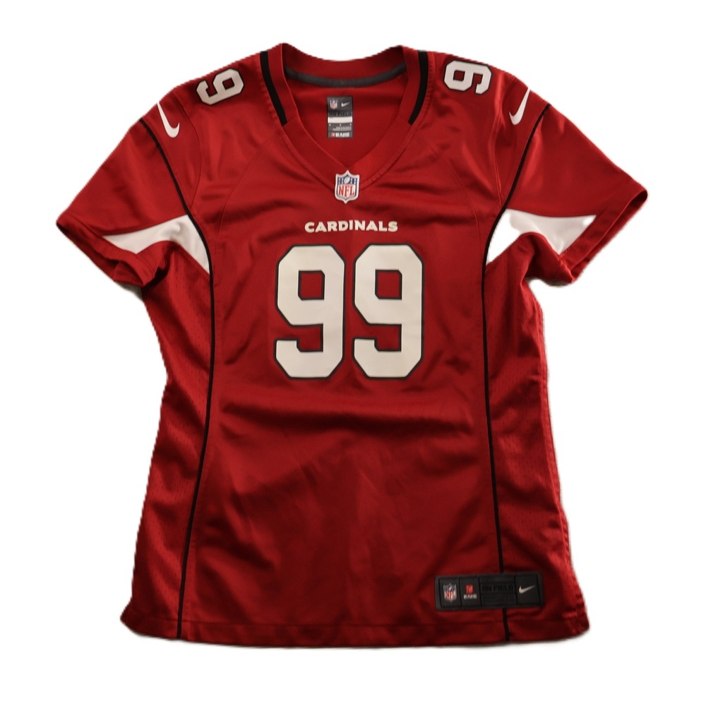 Nike Womens Medium JJ Watt Arizona Cardinals Jersey Red 99 NFL On Field